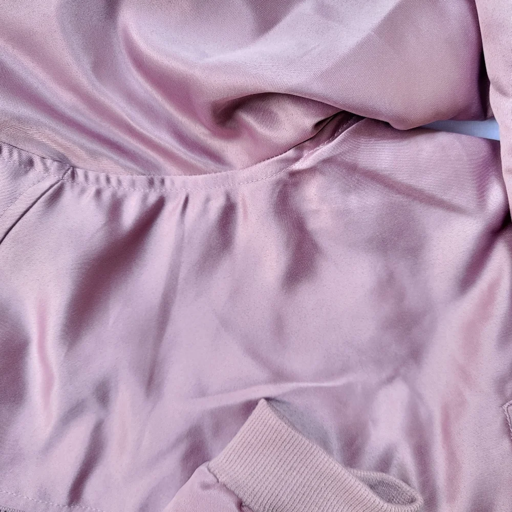 Rose / Metallic Bomber Jacket - Picture 6 of 10